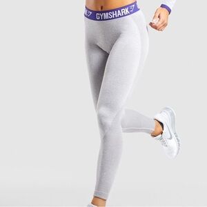 Gymshark Gray Top with Purple Waistband